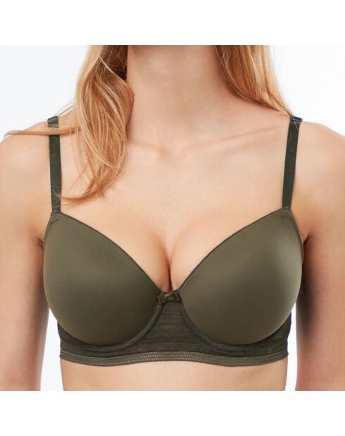 Soutien-gorge balconnet Pure Sensation kaki