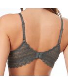 Soutien-gorge ampliforme Icône en dentelle kaki