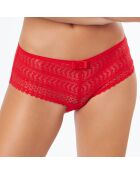 Shorty Sortilege en dentelle rouge