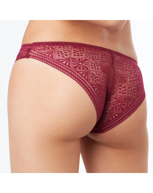 Culotte Eclipse en dentelle prune