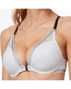 Soutien-gorge ampliforme N°5 Rêve en dentelle écru/noir