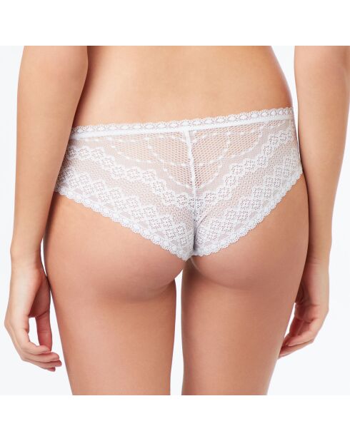 Hipster Spacer bimatière microfibre & dentelle blanc