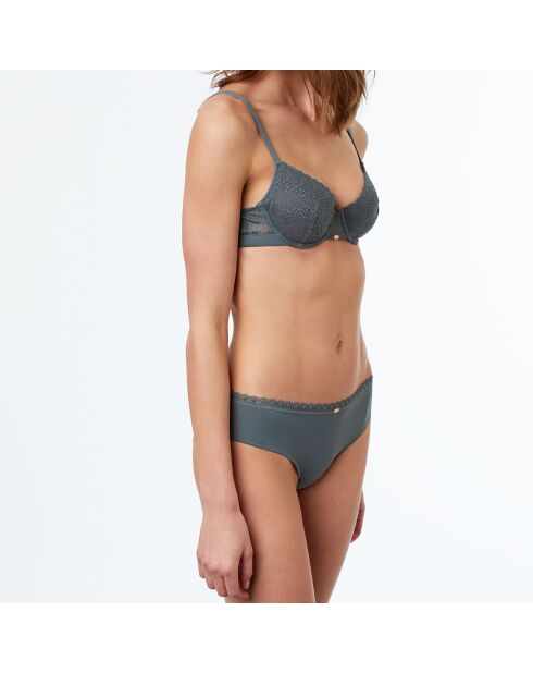 Hipster Spacer bimatière microfibre & dentelle kaki