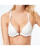 Soutien-gorge push-up N°2 Pure Fit Fancy en microfibre & dentelle écru