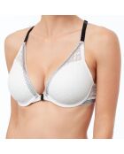 Soutien-gorge ampliforme N°5 Rêve en dentelle écru/noir