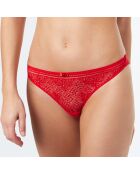 Tanga Eclipse en dentelle rouge