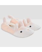 Chaussons Ballerines Chloé façon peluche roses