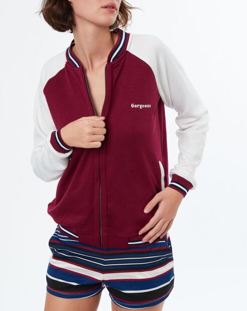 Teddy pyjama Zacharie bordeaux grenat