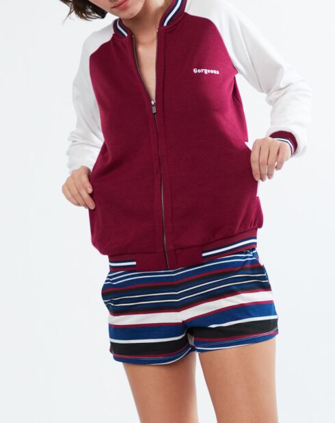 Teddy pyjama Zacharie bordeaux grenat