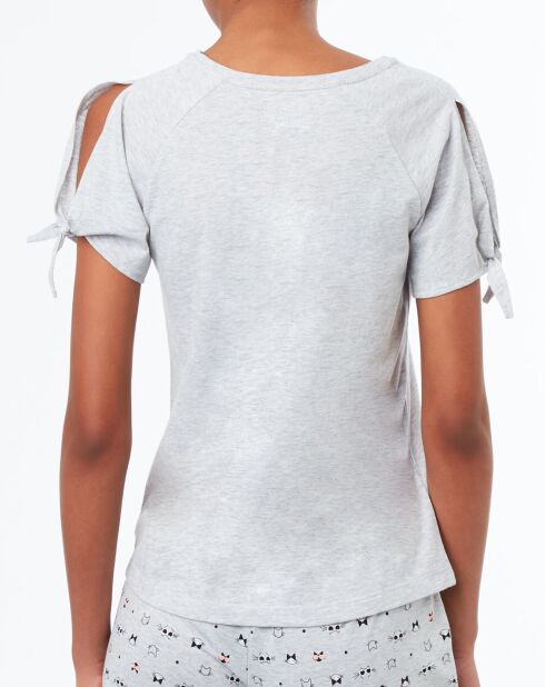 Haut de pyjama Delay à motif gris
