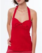 Haut de pyjama Philipa rouge