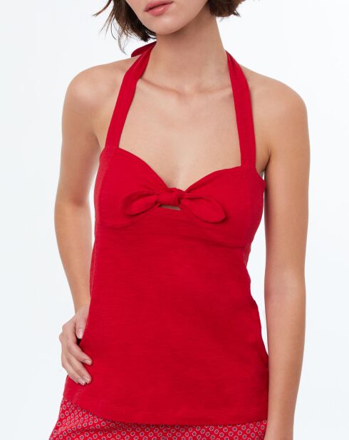 Haut de pyjama Philipa rouge