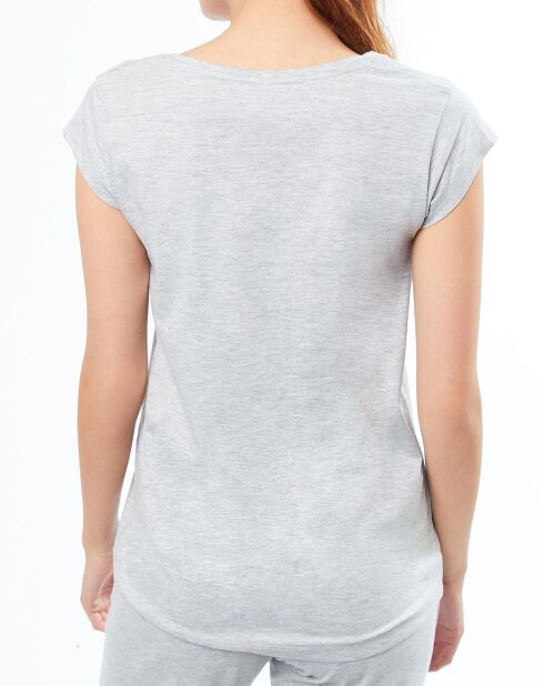 Haut de pyjama Joelle à motif gris