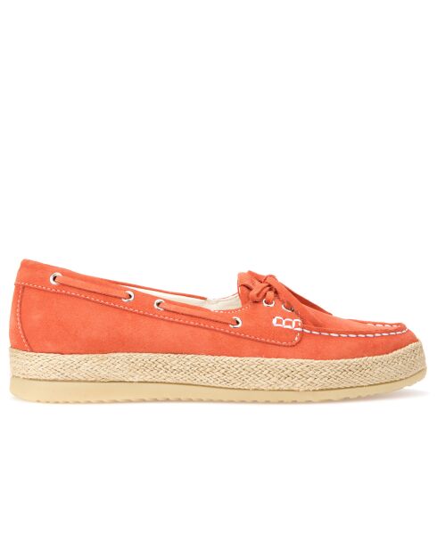 Mocassins en Velours de Cuir Maedrys          orange