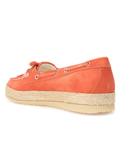 Mocassins en Velours de Cuir Maedrys          orange