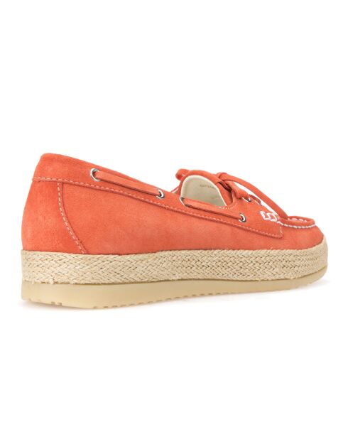 Mocassins en Velours de Cuir Maedrys          orange