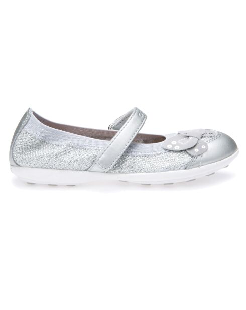 Ballerines en Cuir Jodie           argentées