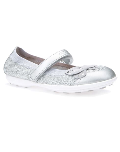 Ballerines en Cuir Jodie           argentées