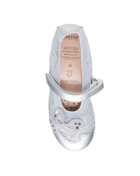 Ballerines en Cuir Jodie           argentées