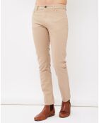 Pantalon Tim en Coton mélangé beige