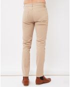 Pantalon Tim en Coton mélangé beige