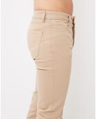 Pantalon Tim en Coton mélangé beige