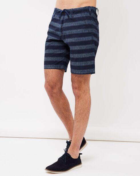 Indigo gestreepte short van Berry