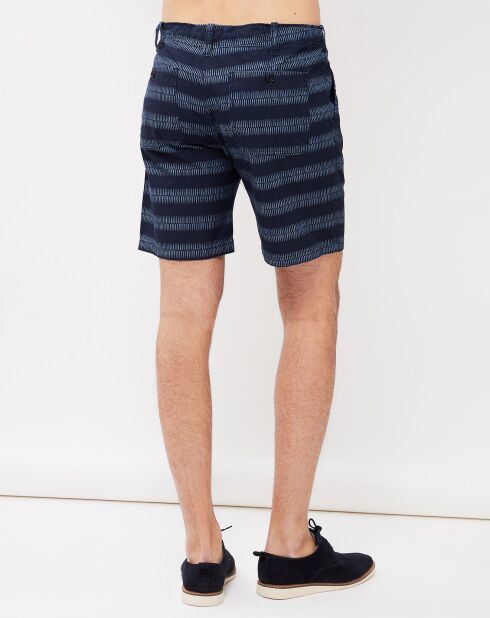 Indigo gestreepte short van Berry