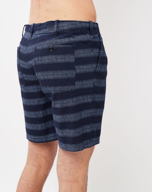 Indigo gestreepte short van Berry