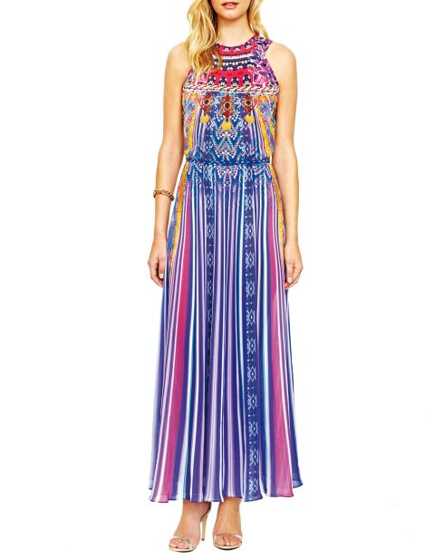 Robe longue Sarasana imprimée multicolore