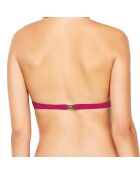 Haut de maillot de bain triangle Au Naturel framboise