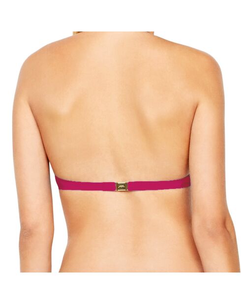 Haut de maillot de bain triangle Au Naturel framboise