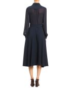Robe à col Réjane bleu marine