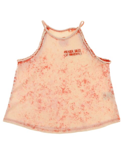 Hellorangefarbenes Tanktop Daho aus Baumwolle