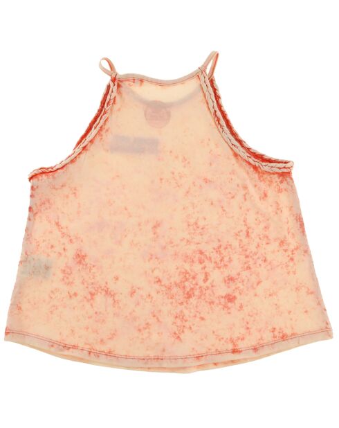 Hellorangefarbenes Tanktop Daho aus Baumwolle