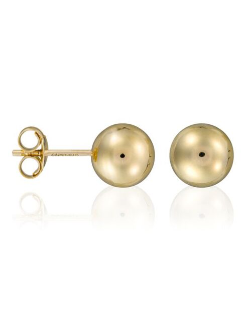 Pendientes Rondo en oro amarillo Ø 7 mm