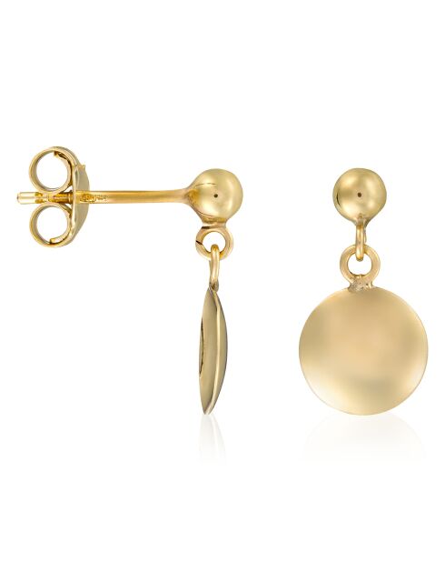 Boucles d'oreilles Goldy or jaune