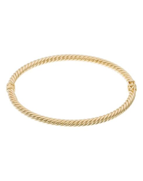 Bracelet Torsade or jaune