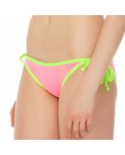 Bas de Maillot brésilien en Néoprène rose/vert fluo
