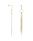 Cascade Ohrringe aus Gelbgold