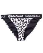 Bas de Maillot Regular en Néoprène imprimé léopard noir/blanc/gris