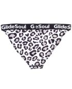 Bas de Maillot Regular en Néoprène imprimé léopard noir/blanc/gris