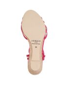 Sandales en Cuir Vrille fuchsia - Talon 6 cm