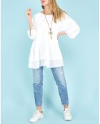 Tunique Shanyce avec collier blanche