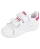 Baskets en Cuir Stan Smith CF I blanc/rose