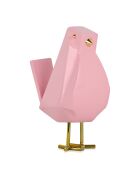 Sculpture pop art Oiseau rose rose - 13x7x18 cm