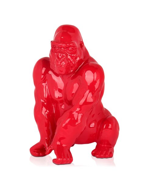 Sculpture pop art Orang Outan rouge - 38x27x25 cm