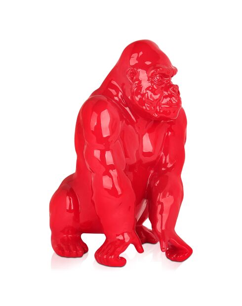 Sculpture pop art Orang Outan rouge - 38x27x25 cm