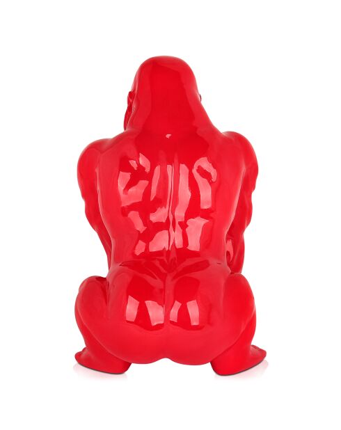 Sculpture pop art Orang Outan rouge - 38x27x25 cm