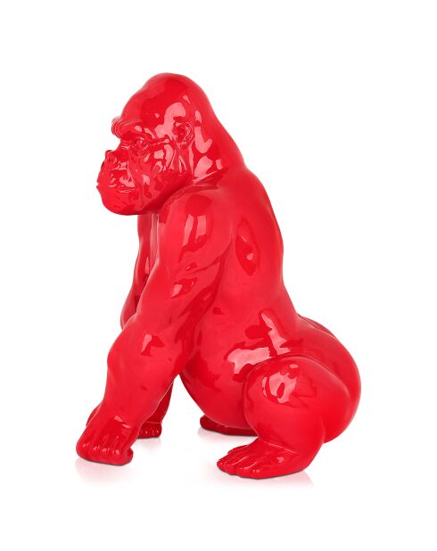 Sculpture pop art Orang Outan rouge - 38x27x25 cm